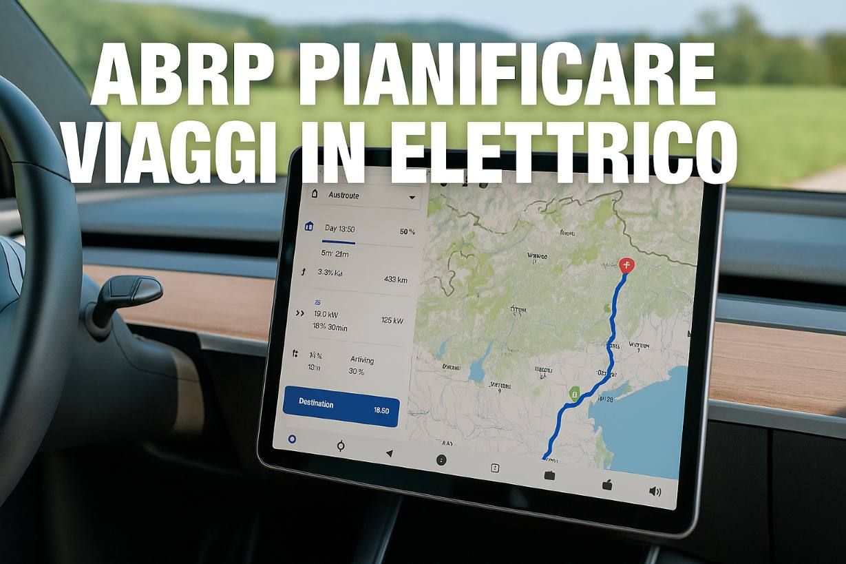 ABRP Pianificare viaggi in auto elettrica