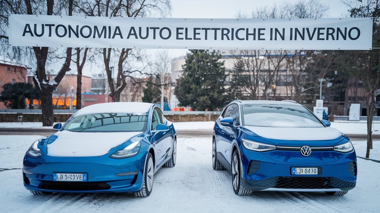 autonomia auto elettrica in inverno