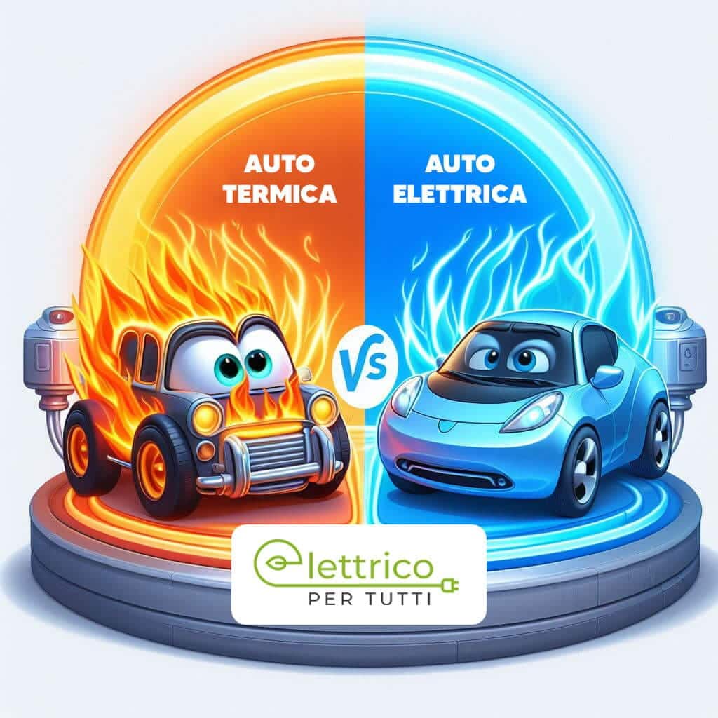 Confronto auto elettrico vs termico