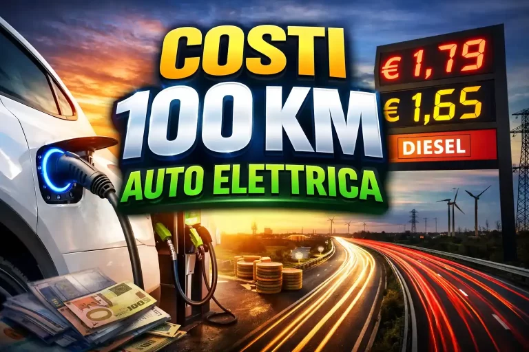 costi 100 km auto elettrica