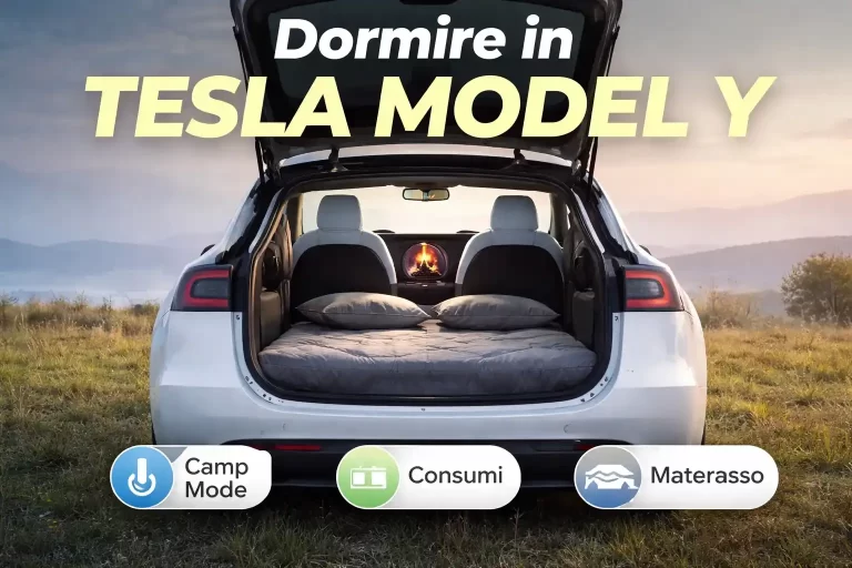 dormire in tesla model y