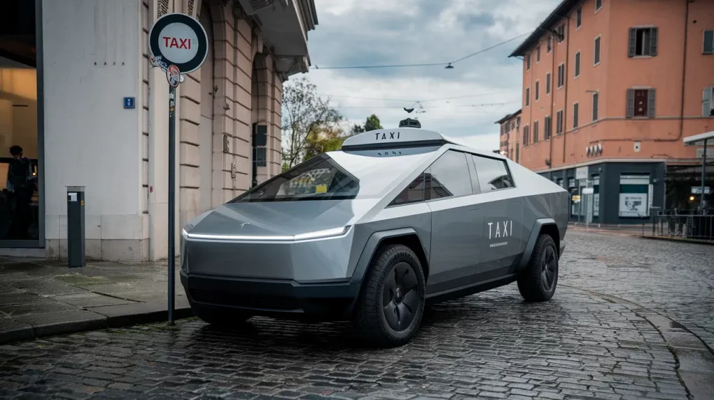 tesla Taxi Xybercab 2025 europa 