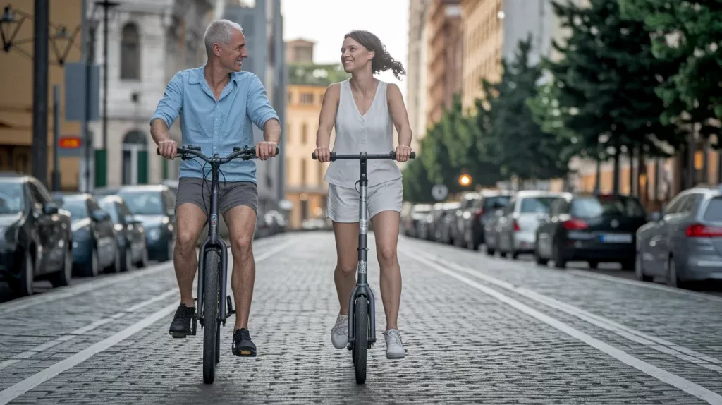bici elettrica o monopattino in città Bici o monopattino ciclabile