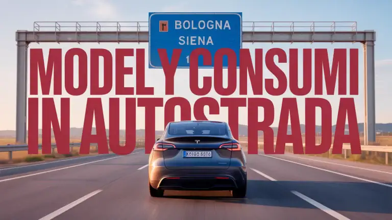 model Y consumi in autostrada