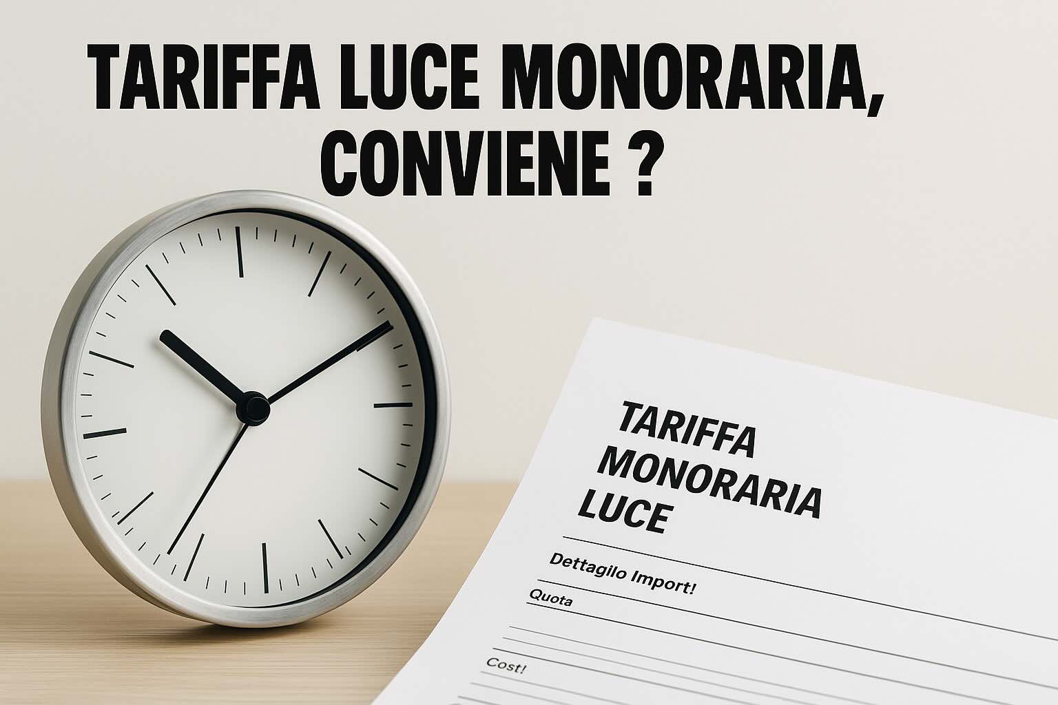 tariffa luce monoraria