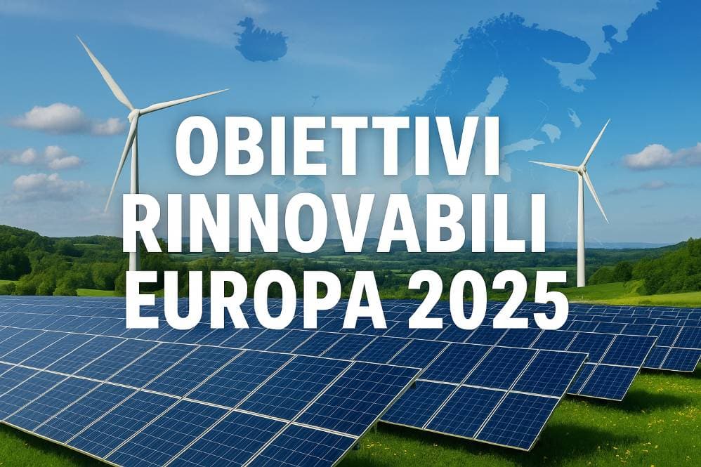 Obiettivi rinnovabili Europa 2025