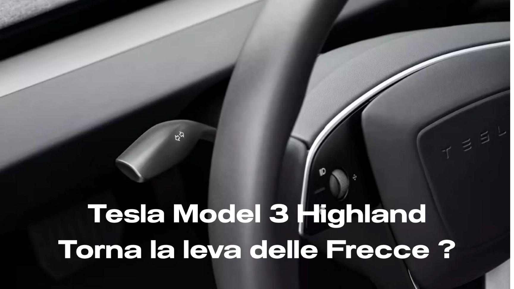 Tesla Model 3 frecce