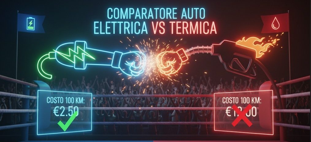 comparatore auto elettrica verso termica