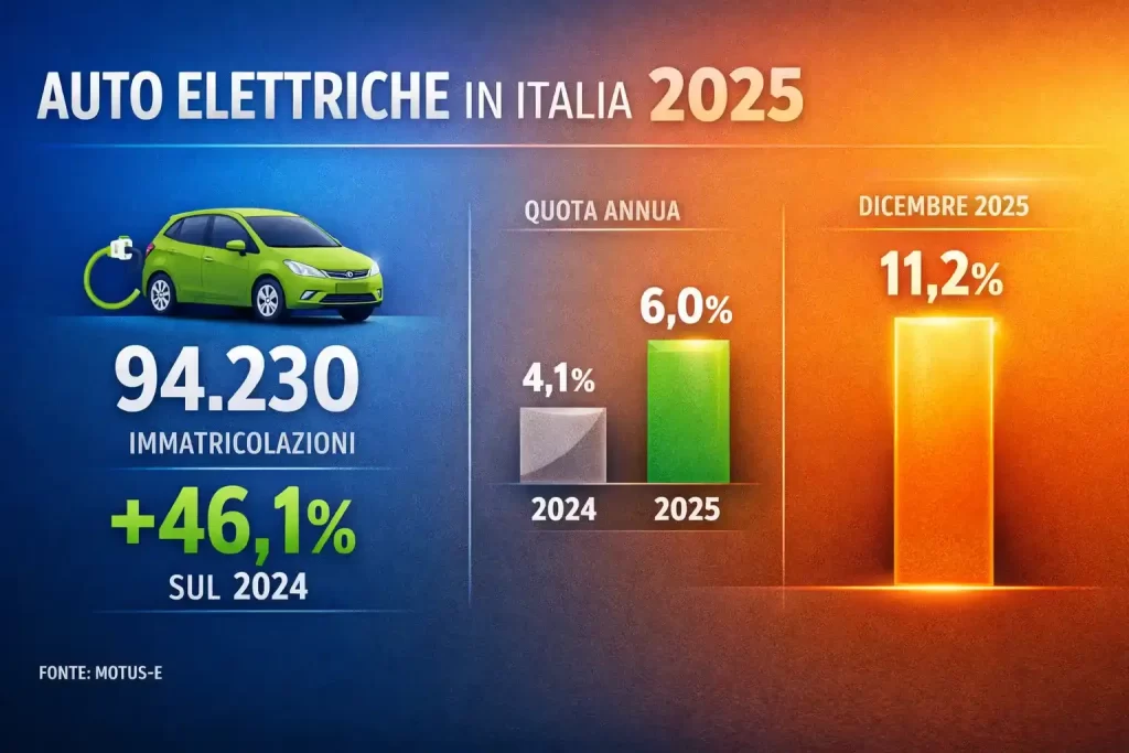 crescita auto elettriche 2025